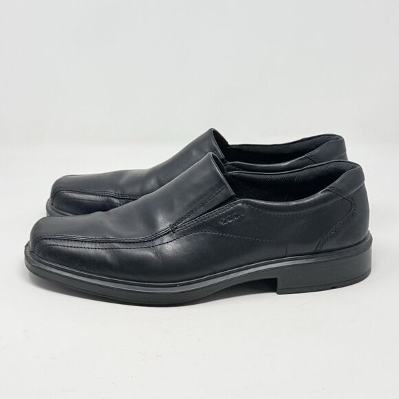 Ecco Helsinki Loafers Mens 13 - 13.5 EU 47 Black Leather Casual Slip On Shoes main image 16